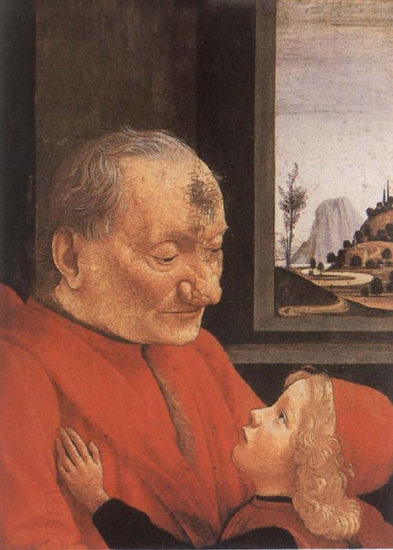 Domenico Ghirlandaio An Old man with his grandson China oil painting art